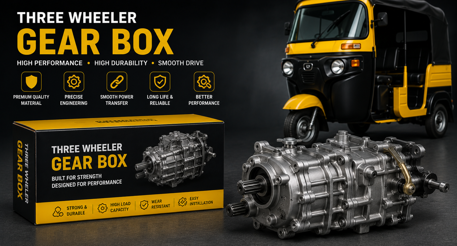 Three Wheeler Gear Box