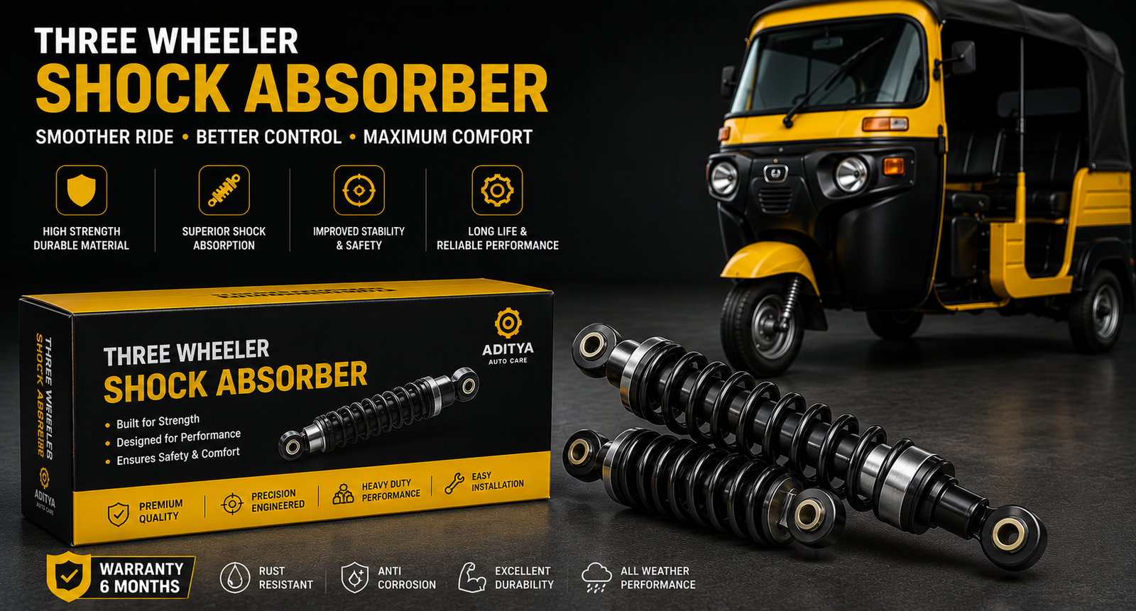 Three Wheeler Shock Absorber