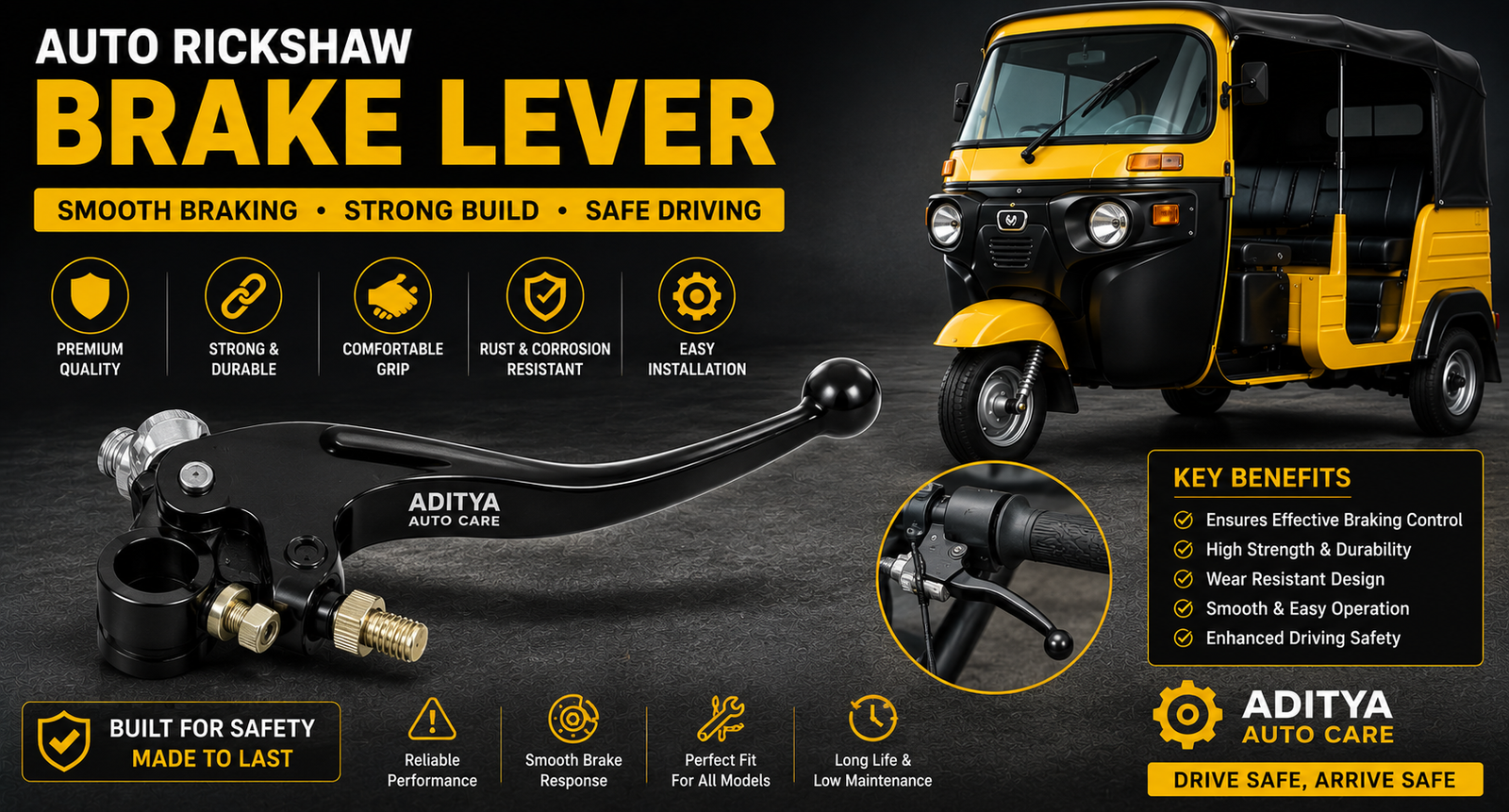 Auto Rickshaw Brake Lever