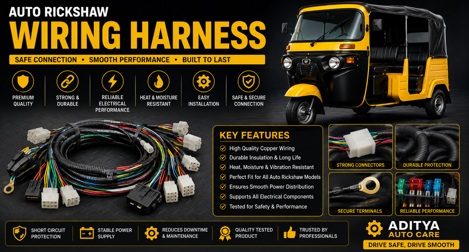 Auto Rickshaw Wiring Harness